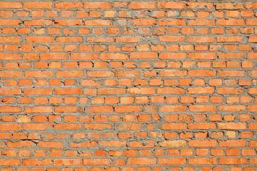 Brick wall textured background surface
