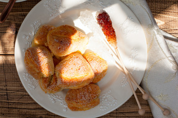 Cottage cheese and sugar cookies crows feet , Easter recipe