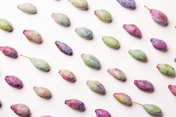 Seamless pattern with plum. Tropical abstract background. Plum on the white background