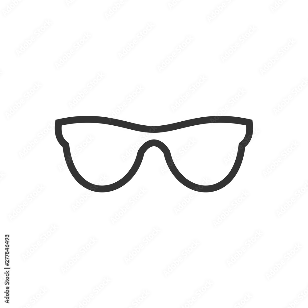 Poster glasses icon template color editable. glasses symbol vector sign isolated on white background. simpl