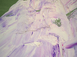 Brush strokes white purple colors oil paint abstract background and texture.