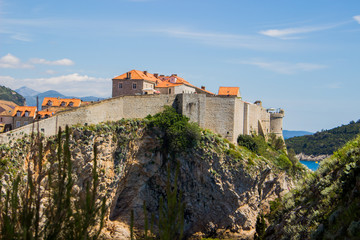Fototapeta na wymiar view from dubrovnik fort lovrijenac