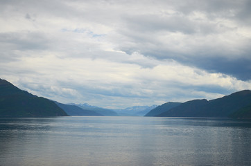 Fototapeta na wymiar Norway fjord view
