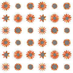 doodles flowers pattern