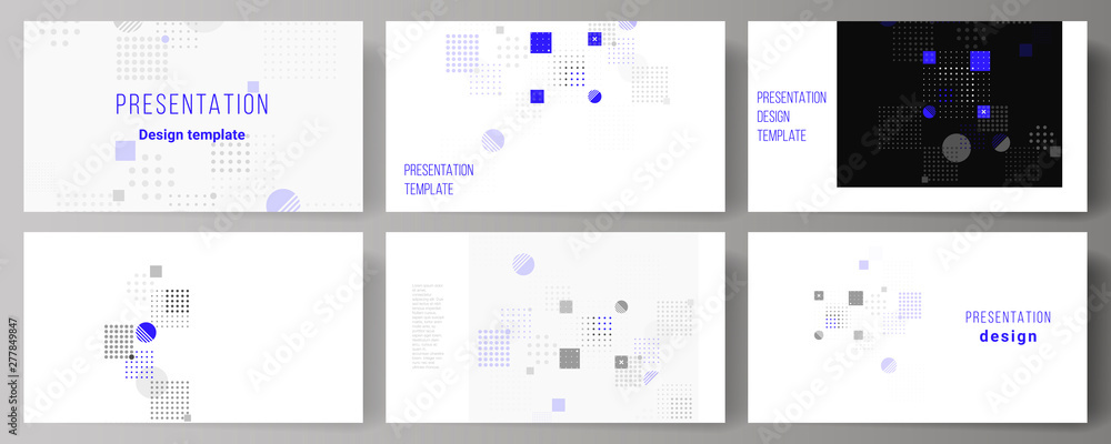 Poster the minimalistic abstract vector illustration of the editable layout of the presentation slides desi