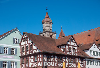 Obraz premium Stadtkirche von Feuchtwangen in Bayern