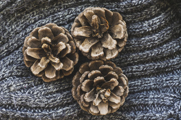 Three cones on scarf