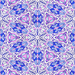 Snowflake- crystal background. Geometry seamless ornate