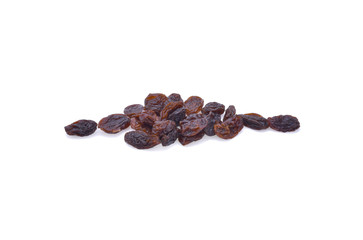 Dried Raisins isolated on white background