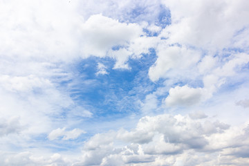 white cloud on blue sky background