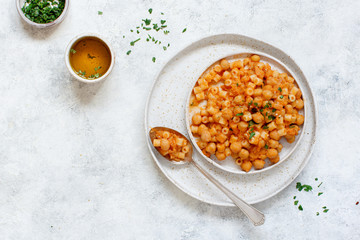 Ditalini pasta with chickpeas