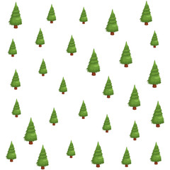 Trees nature pattern white background