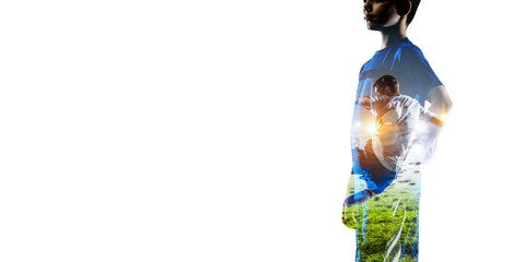 Abstract soccer theme - hottest match moments