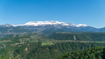 Fototapeta na wymiar Taurus Mountain range in Antalya, Turkey