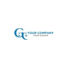 G Law Firm Logo Design Vector