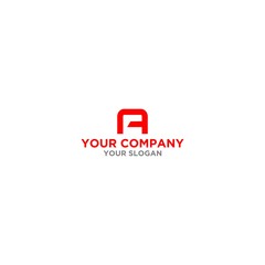 Red A and C Logo Design Vector