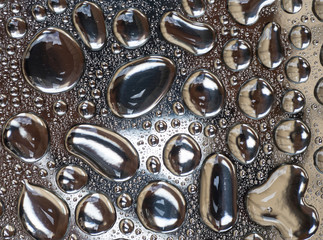Shapes of various drops of silver liquid