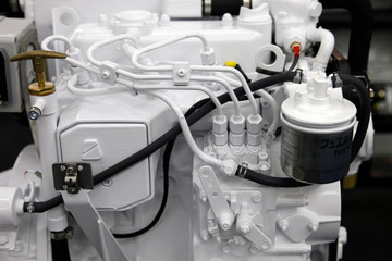 Modern engine used on marine industry 