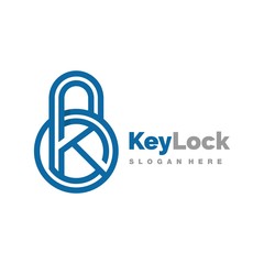 padlock  logo and icon template illustration