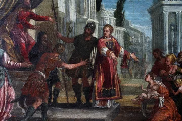 St. Lawrence führt den armen Präfekten von Valerian © zatletic