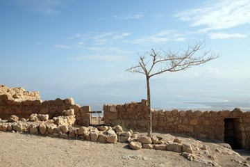 Masada is a isolated rock plateau