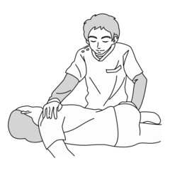 整体師　整体　イラスト
