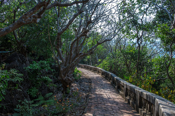 Khao Wang palance or Phra Nakhon Khiri Historical Park, The old palace on the mountain in Phetchaburi provine, Thailand.