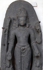 Standing Hari-Hara, from 10th century found in Basalt Surajkund, Nalanda, Bihar now exposed in the Indian Museum in Kolkata, West Bengal, India