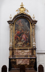 Martyrdom of St. Killian and his Companions, Side altar in the Neumunster Collegiate Church in...