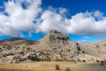 sierra de la Hidalga en el parque natural de la sierra de las Nieves, Málaga