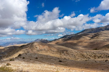 Fototapeta na wymiar sierra de la Hidalga en el parque natural de la sierra de las Nieves, Málaga