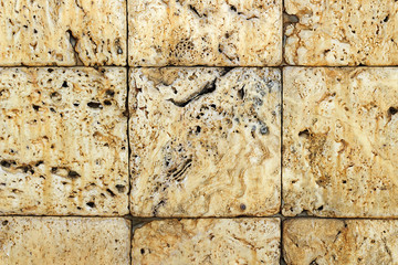 Texture of old coquina (limestone) tiles.