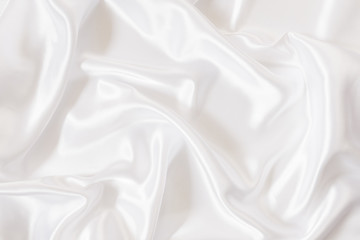 Naklejka premium White satin fabric texture background