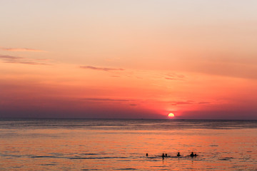 Fototapeta na wymiar Sunset Bathing