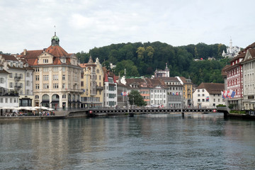 Fototapeta na wymiar Historic city center of Lucerne, Switzerland