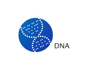 DNA logo vector icon template
