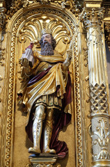 Fototapeta na wymiar Saint Henry altar in the church of St. Leodegar in Lucerne, Switzerland
