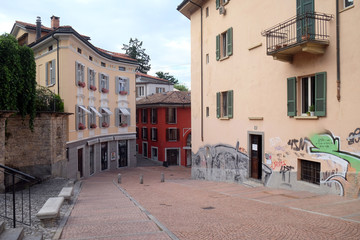 House facade in Lugano, Switzerland