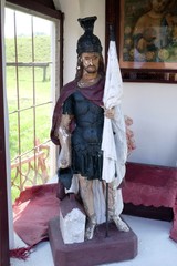 St. Florian patron of firefighters in the chapel in the village Stitar, Croatia