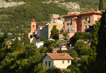 Roquebrune-Cap-Martin, Provence-Alpes-Cote d'Azur, France. Cote d'Azur of French Riviera.