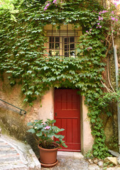 Medieval village in Roquebrune-Cap-Martin, Provence-Alpes-Cote d'Azur, France. Cote d'Azur of French Riviera.