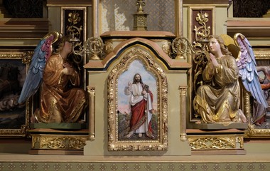 Tabernacle on the main altar in the church of Saint Matthew in Stitar, Croatia 