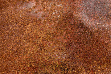 Old Metal Rusted Grunge Background. Corrosion Oxidized Iron Texture Surface.