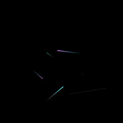 Fast Effect. Motion Neon Light Movement static