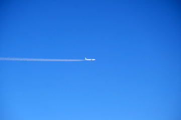 The aircraft in the sky