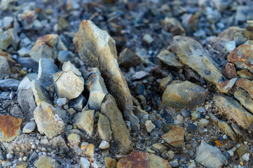stones like marble in the wild
