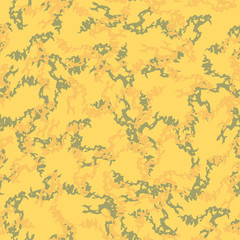 Desert camouflage of various shades of yellow, orange and green colors
