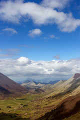 mountain valley in matese park letino