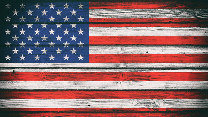 Flagge Amerika USA Holztextur shabby vintage retro alt verwittert