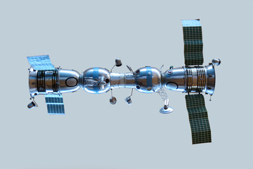 Model of connected space ships Soyuz 4 and Soyuz 5